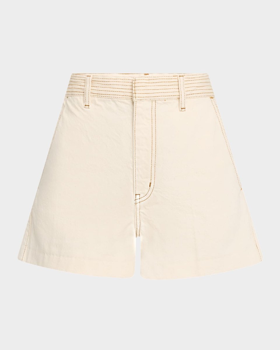 The Trapunto Denim Shorts